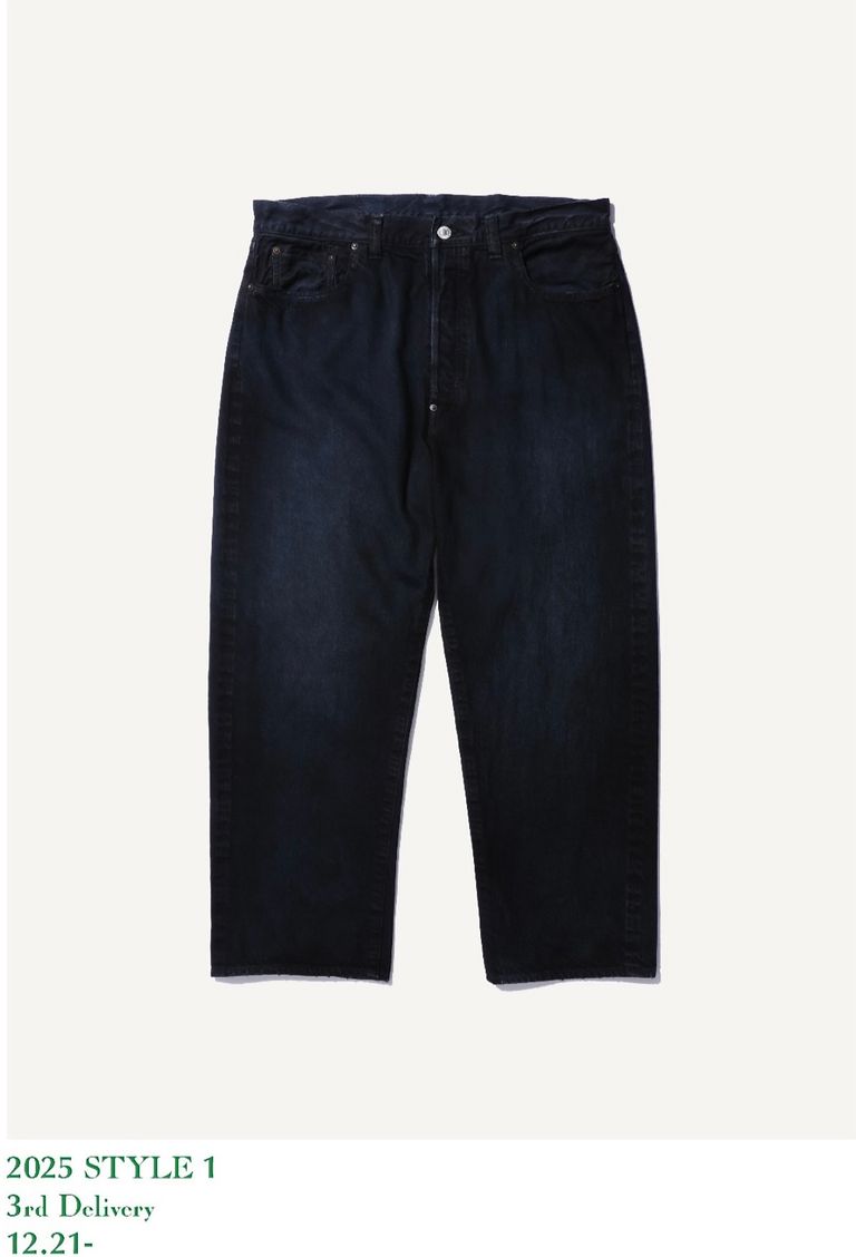 A.PRESSE - アプレッセ No.37 Washed Wide Denim Pants(25SAP-04-05H 