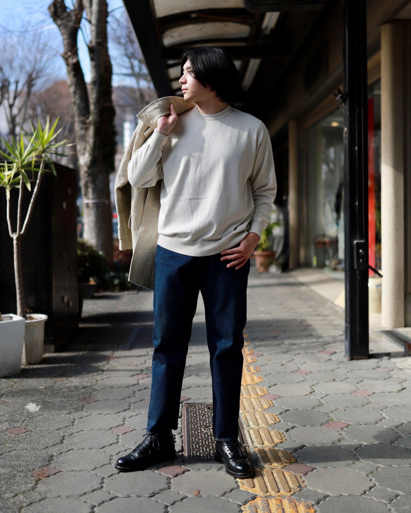 A.PRESSE - アプレッセ23SSニット Cotton Knit L/S T-Shirt(23SAP-03