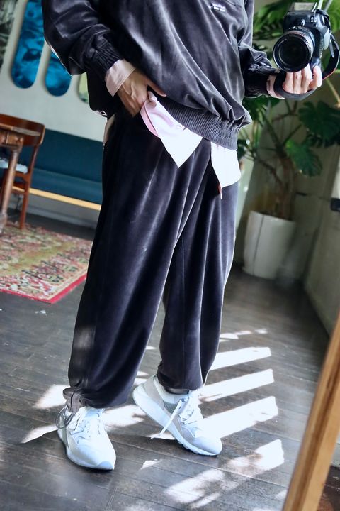 FreshService VELOUR JERSEY PULLOVER"GRAY"スタイル