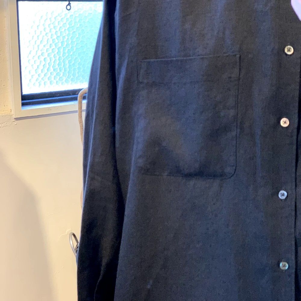 Graphpaper Linen L/S Oversized Band Collar Shirt style Graphpaper Linen L/S Oversized Band Collar Shirt style