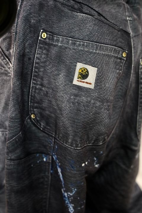 TALKING ABOUT THE ABSTRACTION PRINT DUCK WIDE PT"BLACK"スタイル20260118