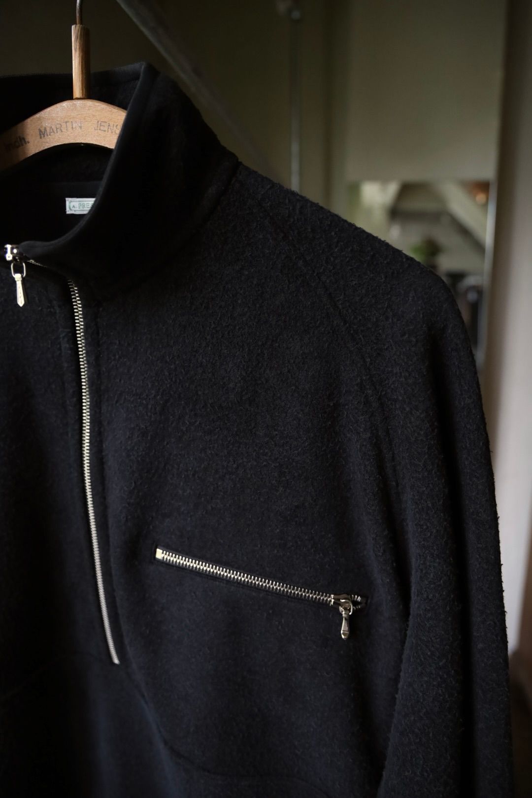アプレッセ 2026 STYLE2 Vintage Silk Fleece Harf ZIP Jacket(26AAP-01-29)BLACK☆10月17日(土)新作発売！