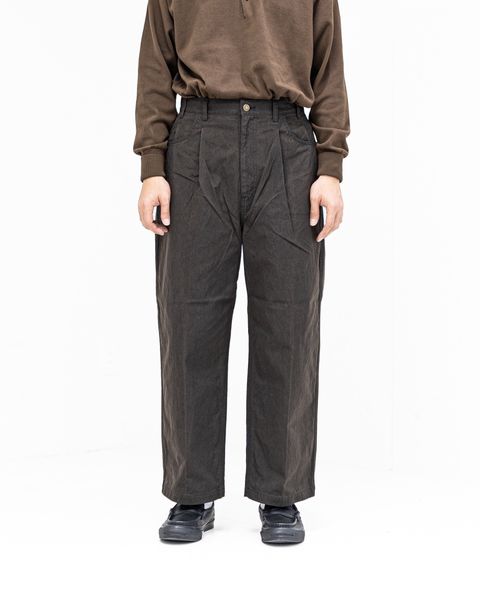 コムデギャルソンオム26SS ナイロンオックス製品染ワークパンツ(HQ-P003-051)BROWN☆2月6日(金)発売！