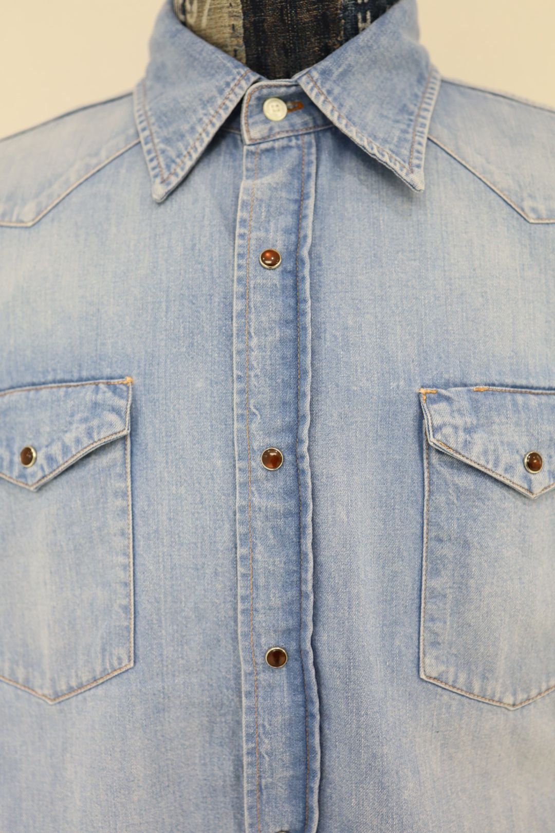 Gurank グランク 26SS デニムウエスタンシャツDenim western shirts (2614D)IND★新作発売！