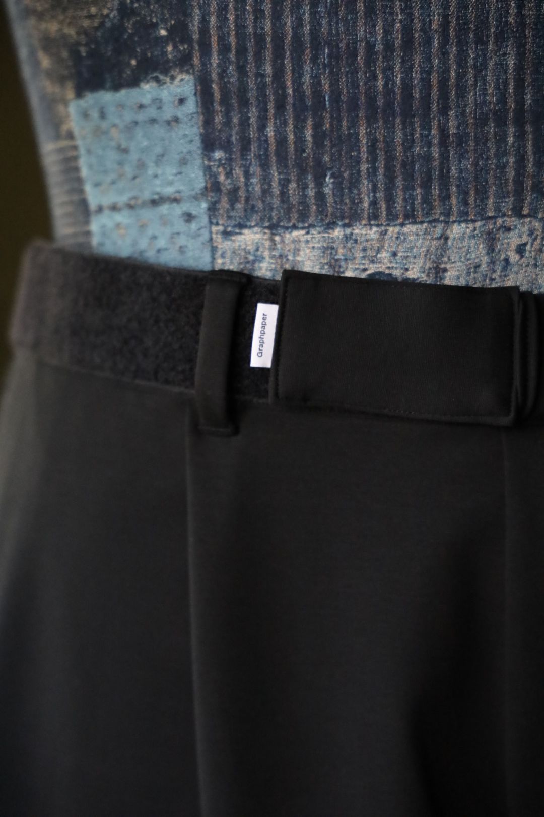 グラフペーパー25AW Compact Ponte Wide Chef Pants (GM253-40041B)BLACK ☆7月12日(土)発売！