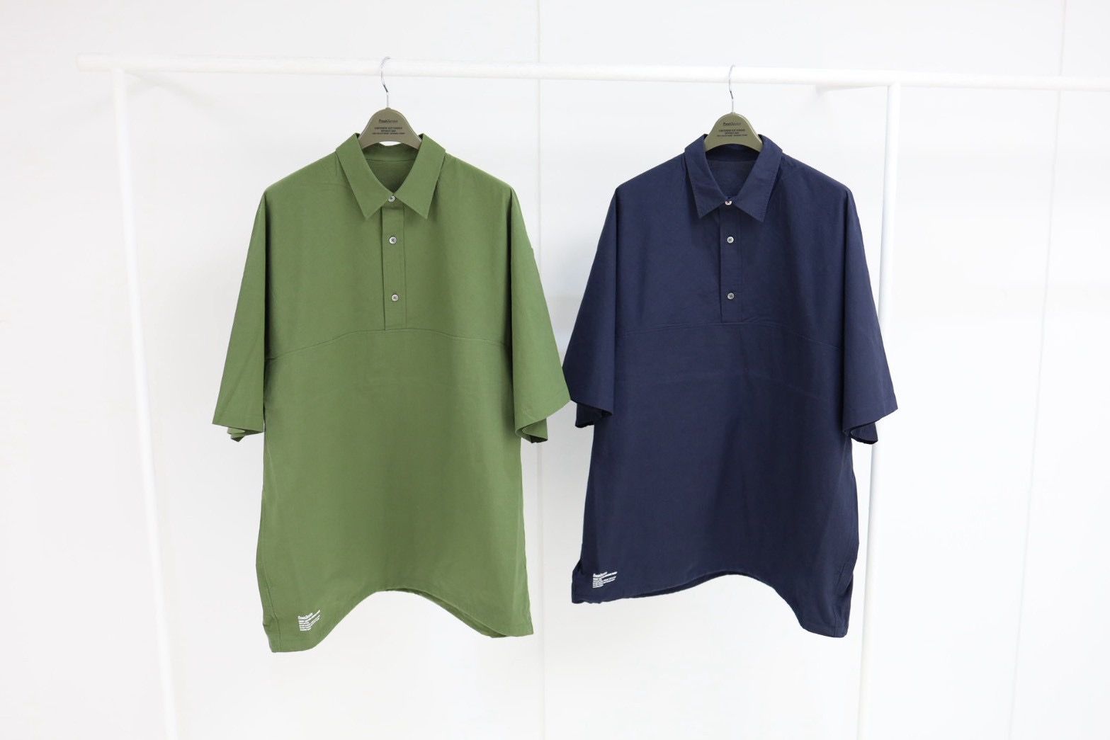 フレッシュサービス CRISP COTTON ANORAK S/S SHIRT(FSC261-50248)NAVY☆3月14日(土)発売！