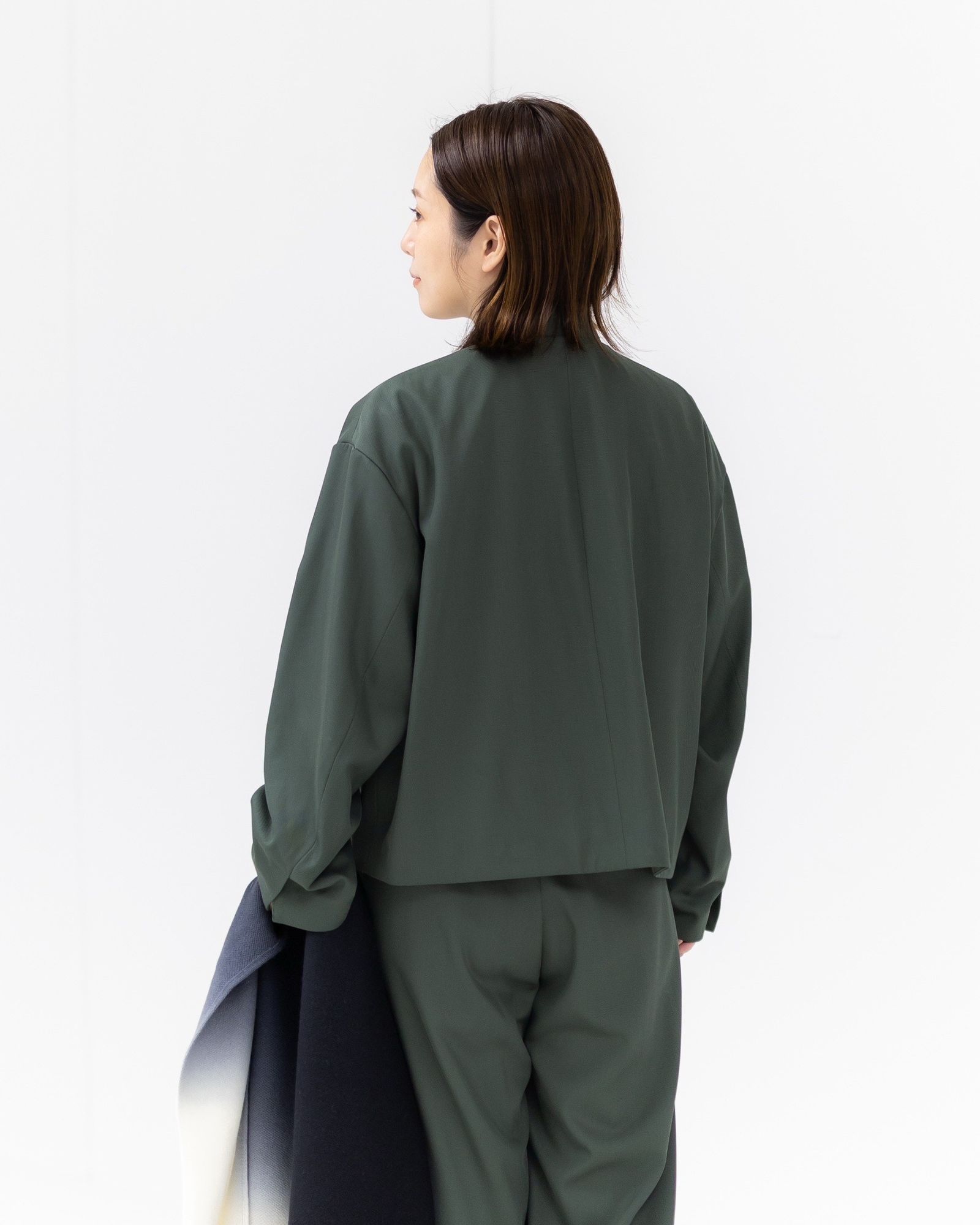 Graphpaper Techno Wool Nylon Stand Collar Short Jacket style.2025.09.27