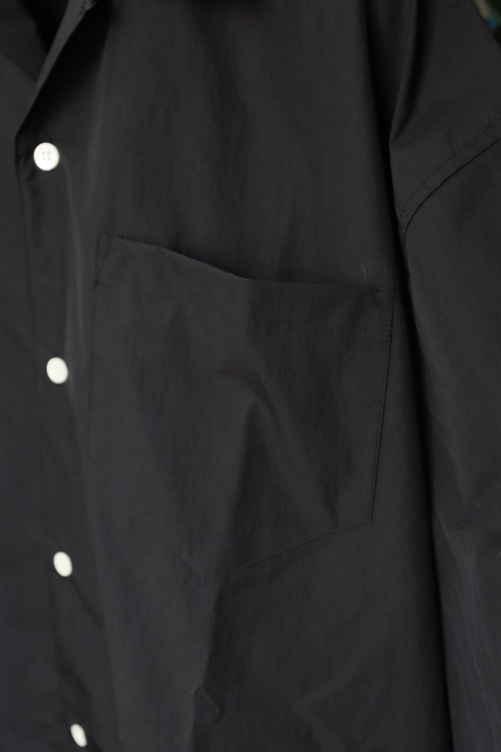 イズネス22SS BALLOON WIDE SHIRT(1022SSSH03)BLACK