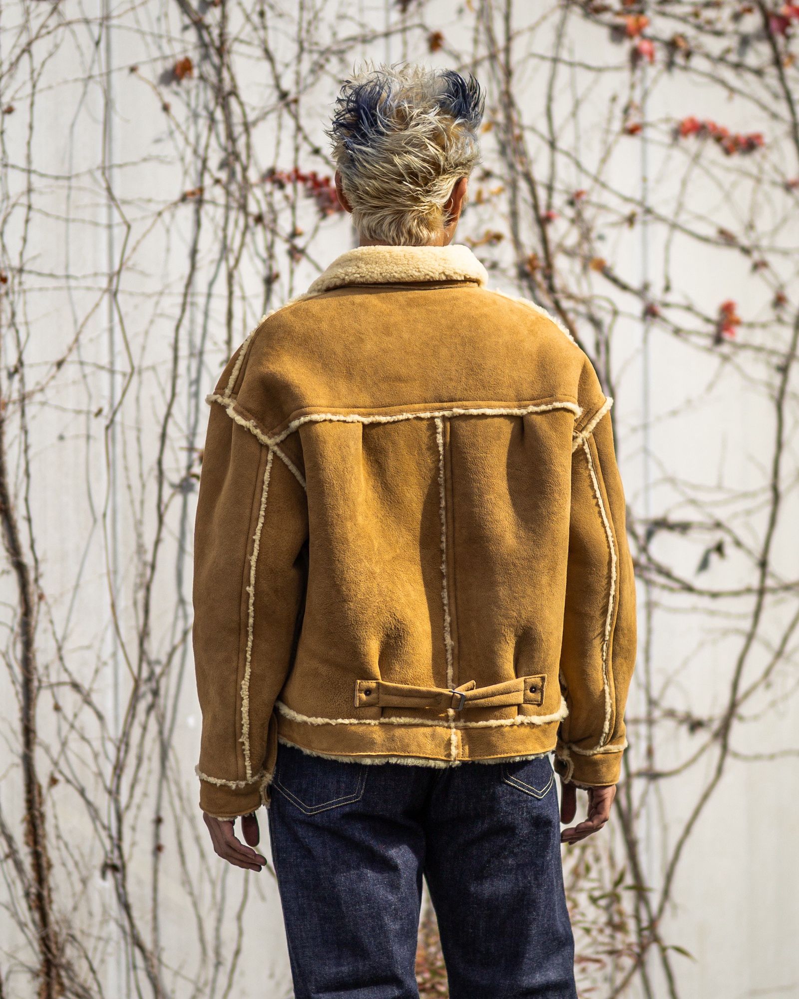 セントマイケル25AWベルベルジンコラボ BB_MOUTON JACKET (SM-HR1-0000-C59)BEIGE