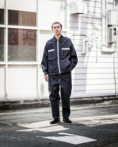 COMME des GARCONS HOMME ジップアップデニムジャケット セットアップスタイル
