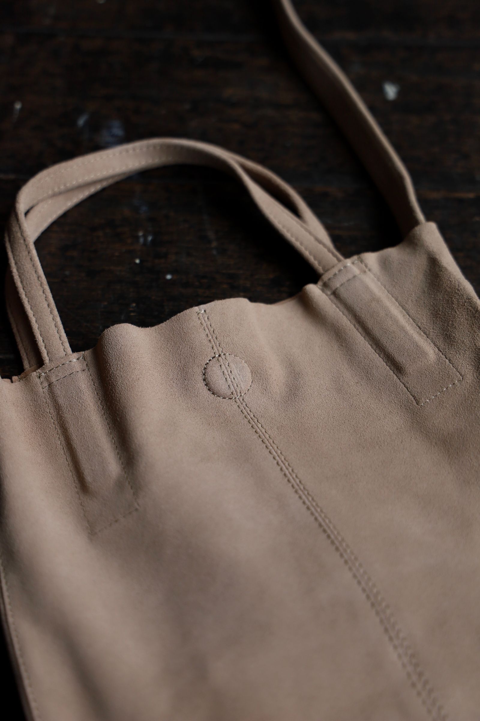 Morphee / モルフェトートバッグ 2WAY SMALL TOTE(LONG)OIL SUEDE GREGE