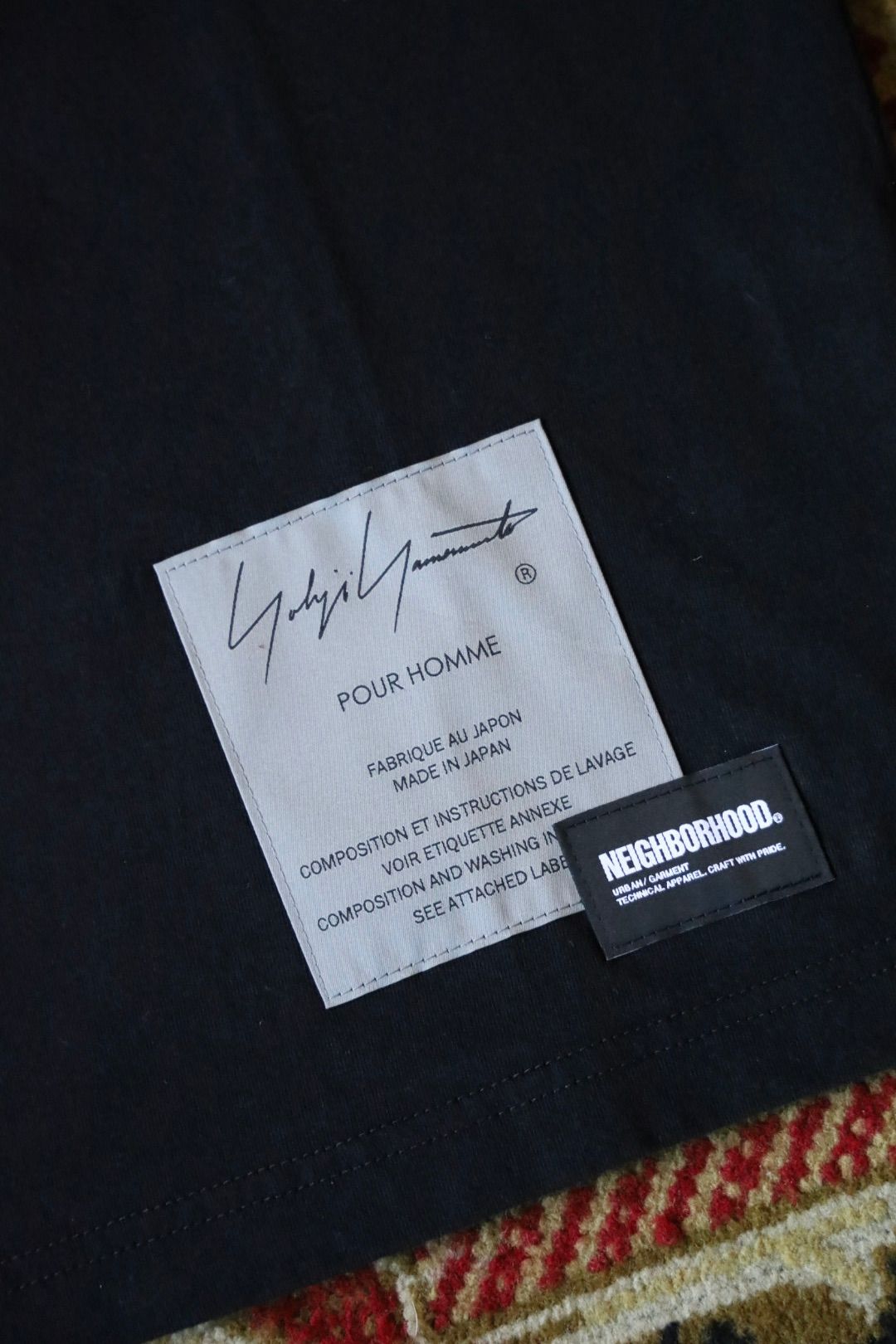 Yohji Yamamoto × NEIGHBORHOOD TEE SS-2(HK-T97-997)BLACK★12月6日(土)発売！