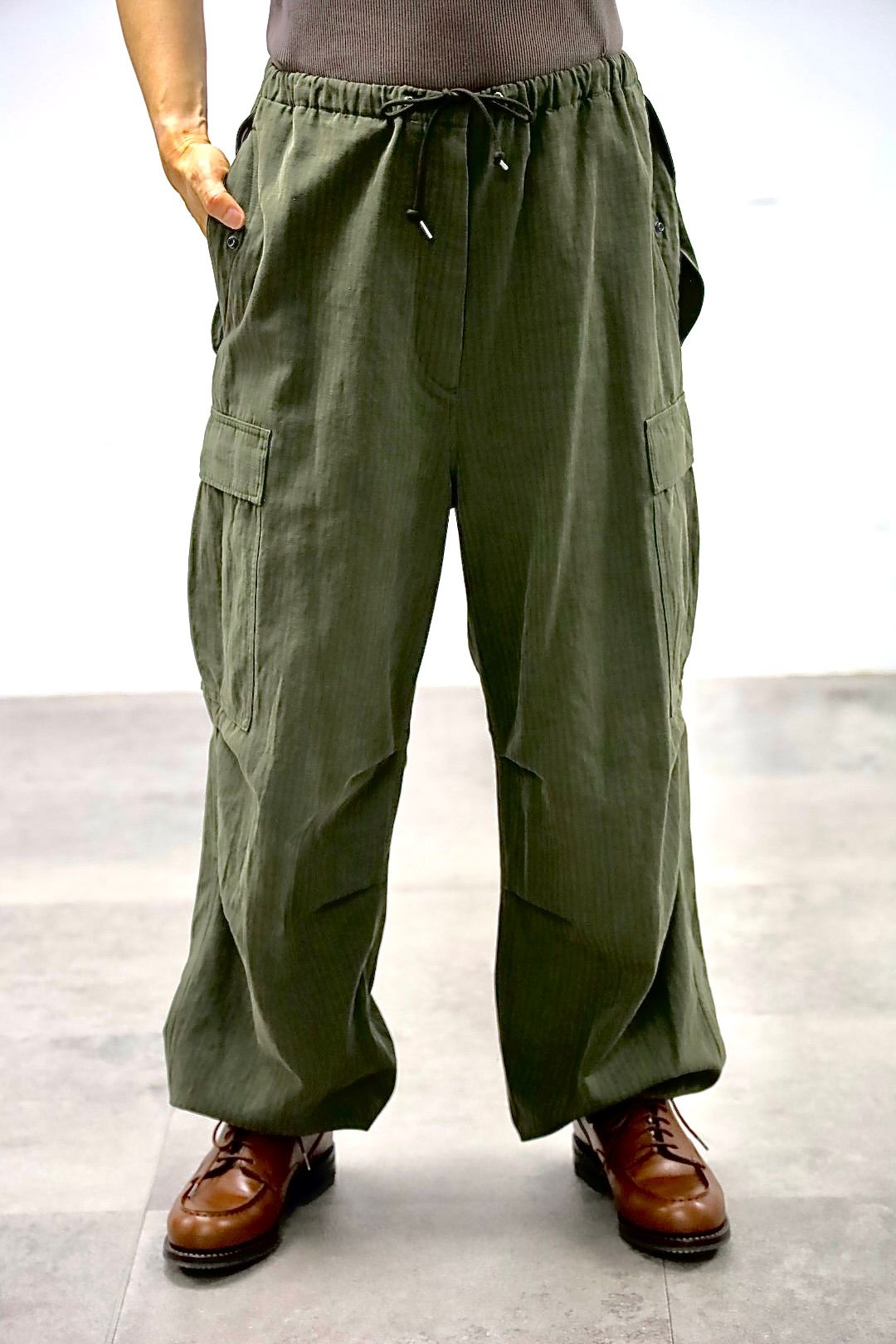 アプレッセ 2026 STYLE2 Washed Cotton Silk Linen HBT M-51 Over Pants(26AAP-04-09)OLIVE☆7月4日(土)新作発売！