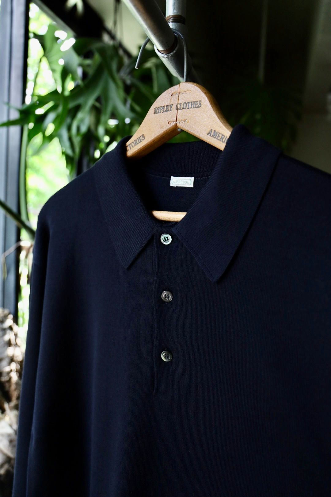 A.PRESSE - アプレッセ Wool Knit L/S Polo Shirt(24AAP-03-06K A.PRESSE - アプレッセ Wool Knit L/S Polo Shirt(24AAP-03-06K