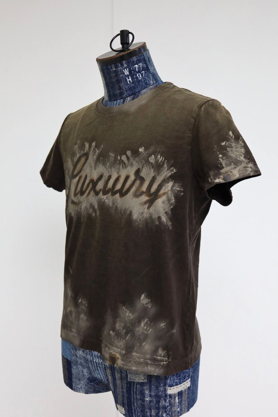 doublet ダブレット26SS LUXUARY MUD PAINT T-SHIRT (26SS40CS434) BROWN ★1月17日(土)11:00発売！