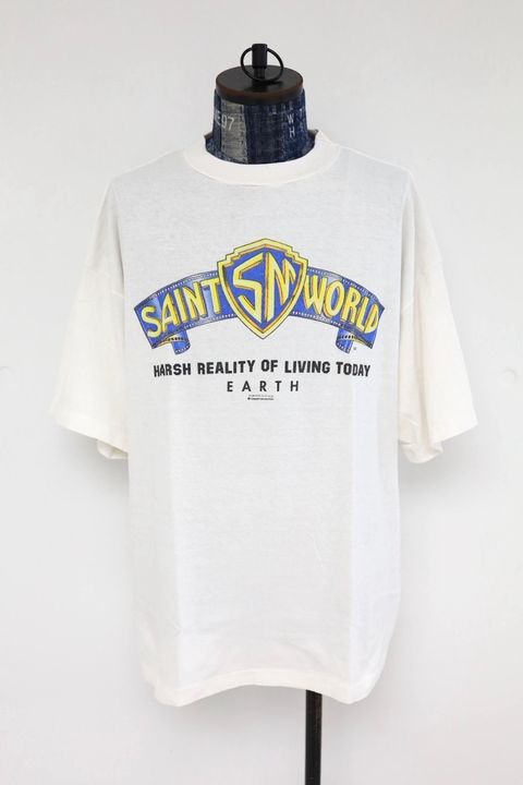 セントマイケル 26SS SAINT WORLD SS T-SHIRT(SM-MK8-0000-015)WHITE☆4月11日(土)発売！