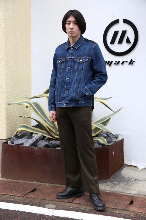 JUNYA WATANABE COMME des GARCONS MAN 綿デニム×ウールツイルチェックLevi′s Wネームジャケット style.2020.11.23.