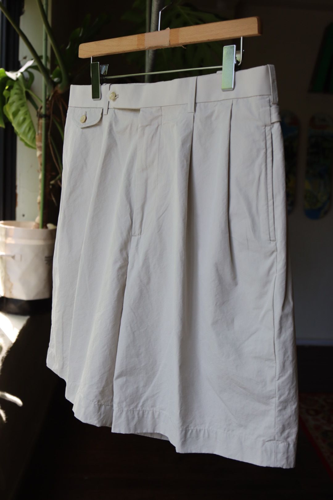 アプレッセショーツHigh Density Weather Cloth Shorts (23SAP-04-04H)ECRU