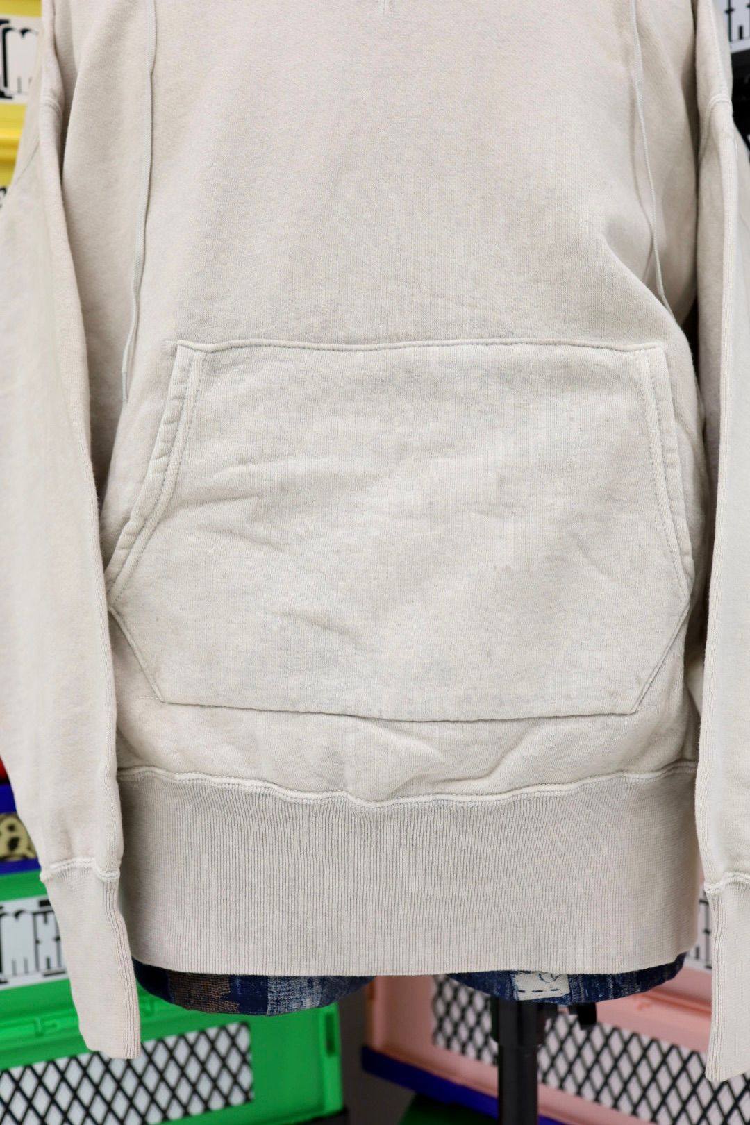 セントマイケル25AWベルベルジンコラボ BB_AFTER HOODED HOODIE(SM-HR1-0000-C55)GRAY