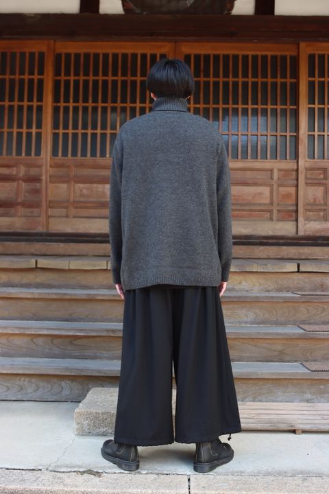 yohji yamamoto 花柄タートルニット(HX-K15-181) style.2021.8.29.
