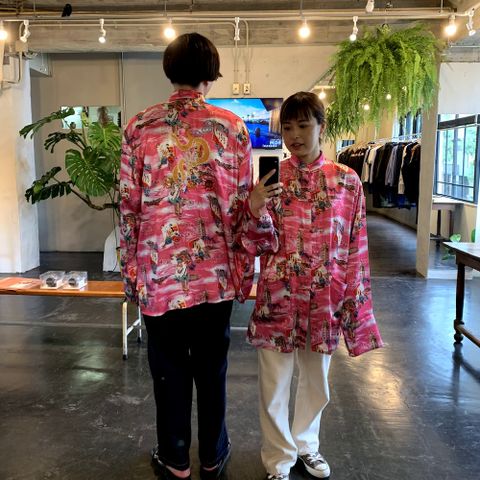 doublet ALOHA KUNG FU SHIRT(20AW14SH83) "PINK" style.2020.8.15.