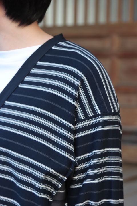 YOKE BORDER CONNECTING CARDIGAN(YK22SS0353S) style.2022.4.5.