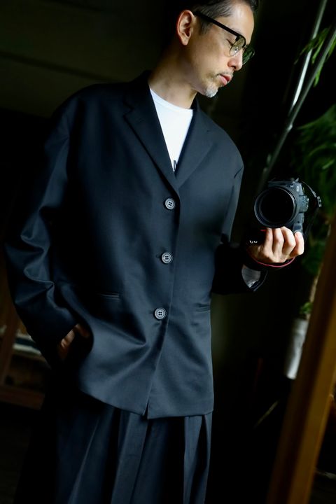 COMME des GARCONS HOMME ウールサージ3Bジャケットスタイル