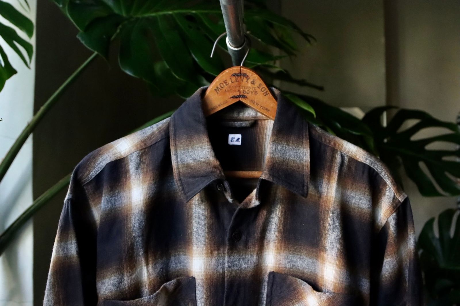 Ets.MATERIAUX - ETS.MATERIAUX / マテリオ22AW Ombre Check Flannel