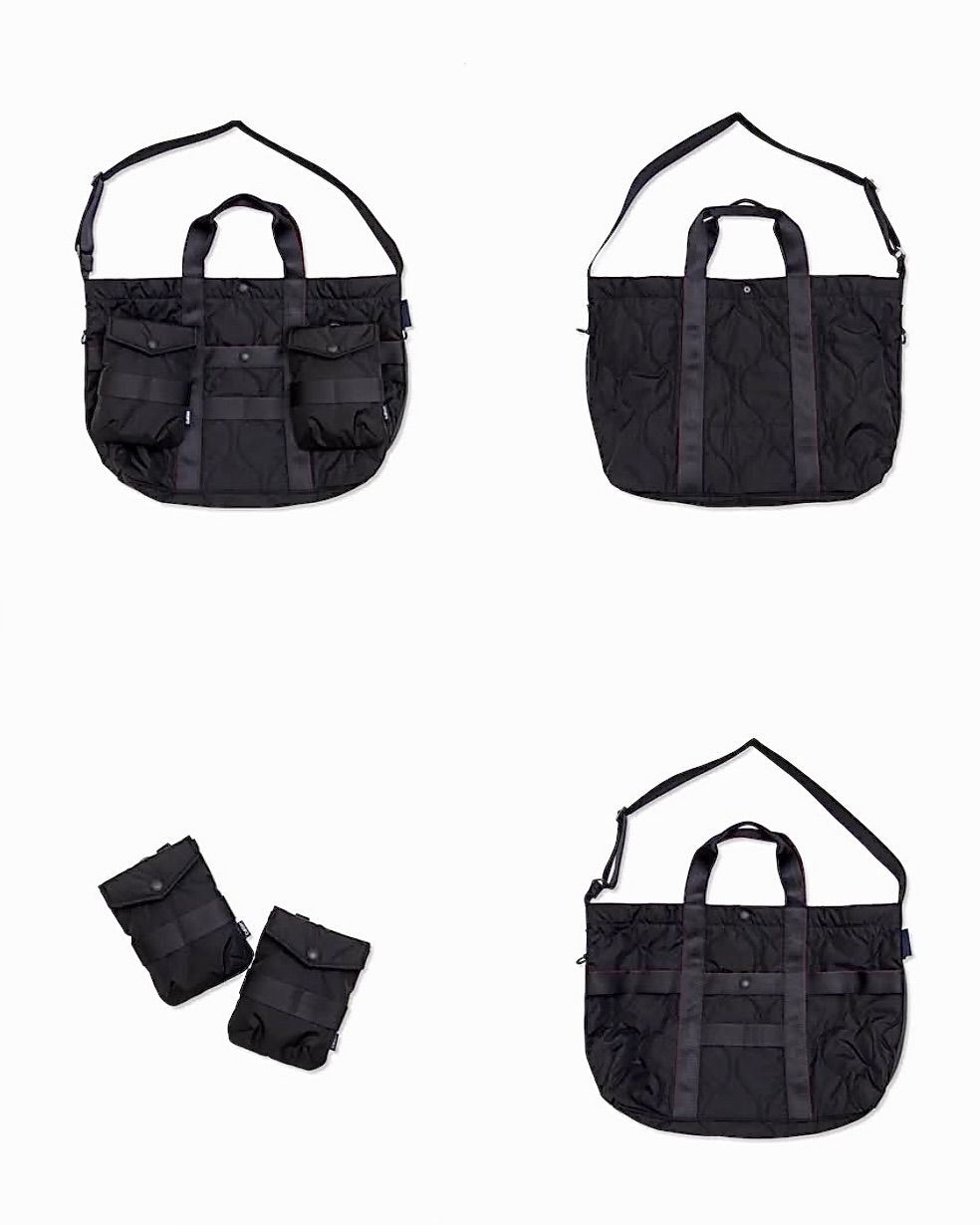 コムデギャルソンオム バッグ 2WAYキルティングTOTE BAG(HR-K206-051)BLACK