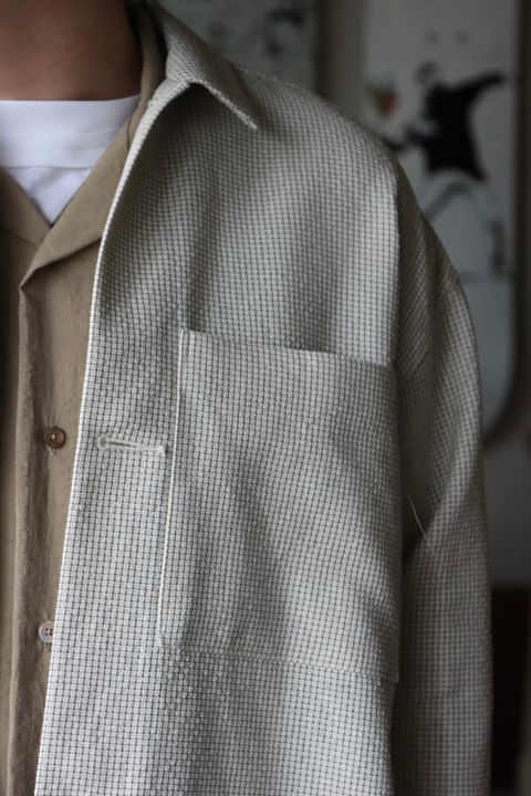 SEEALL ONE POCKET MINIMAL SHIRTS JACKET style.2022.3.18.