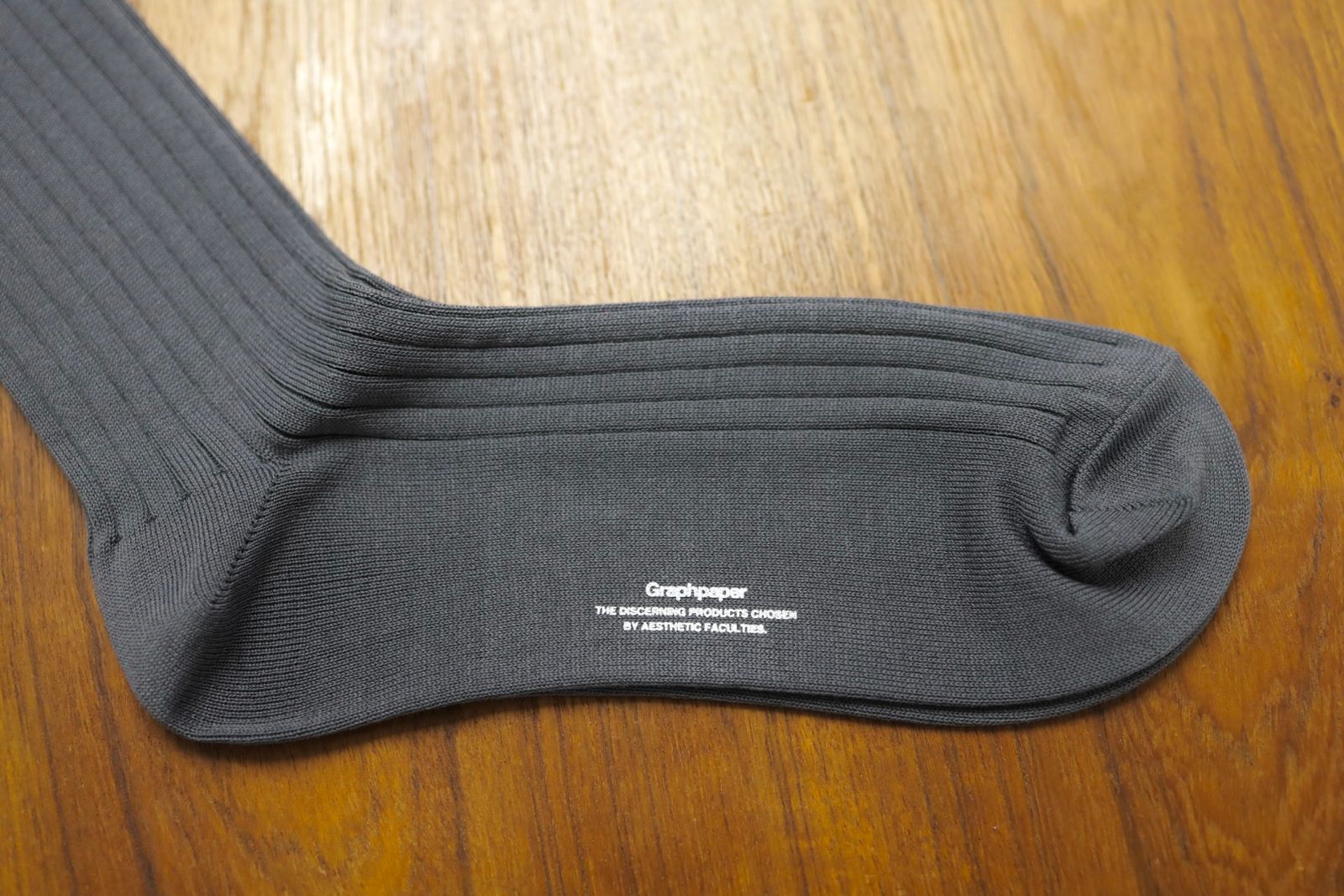 グラフペーパー26SS Graphpaper Rib Socks(GU261-90291B) GRAY☆1月24日(土)発売！