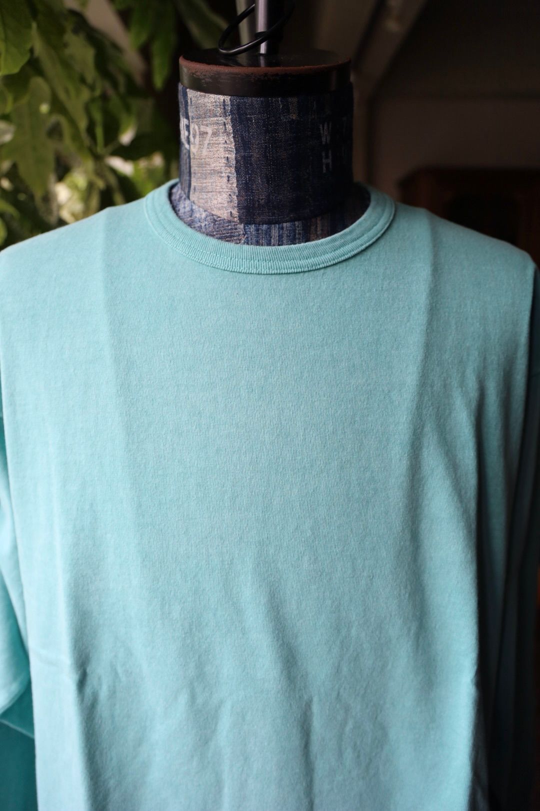 ファウンダ 25AW LONG SLEEVE FADE TEE SHIRT(015FD252013)BLUE GREEN⭐︎9月13日(土)新作発売！