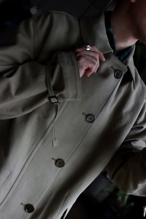 A.PRESSE アプレッセ23SSコート Motorcycle Half Coatスタイル2023.2.20.