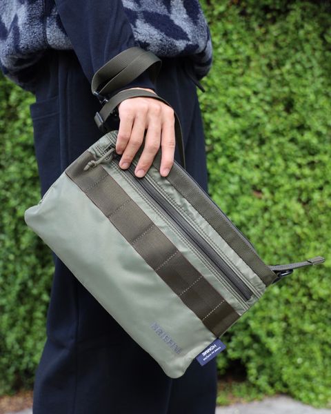 コムデギャルソンオム バッグ BRIEFING W-NAME REVERSIBLE SACOCHE(HR-K209-051)KHAKI×KHAKI☆10月2日(金)発売！