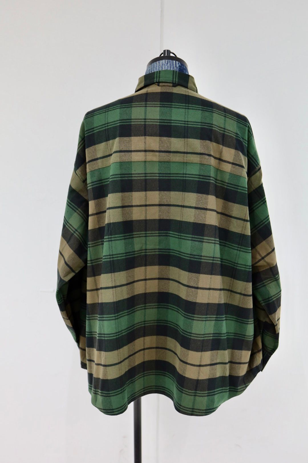 フレッシュサービス FLANNEL CHECK MULTI POCKET SHIRT(FSP254-50059)GREEN☆11月15日(土)発売！