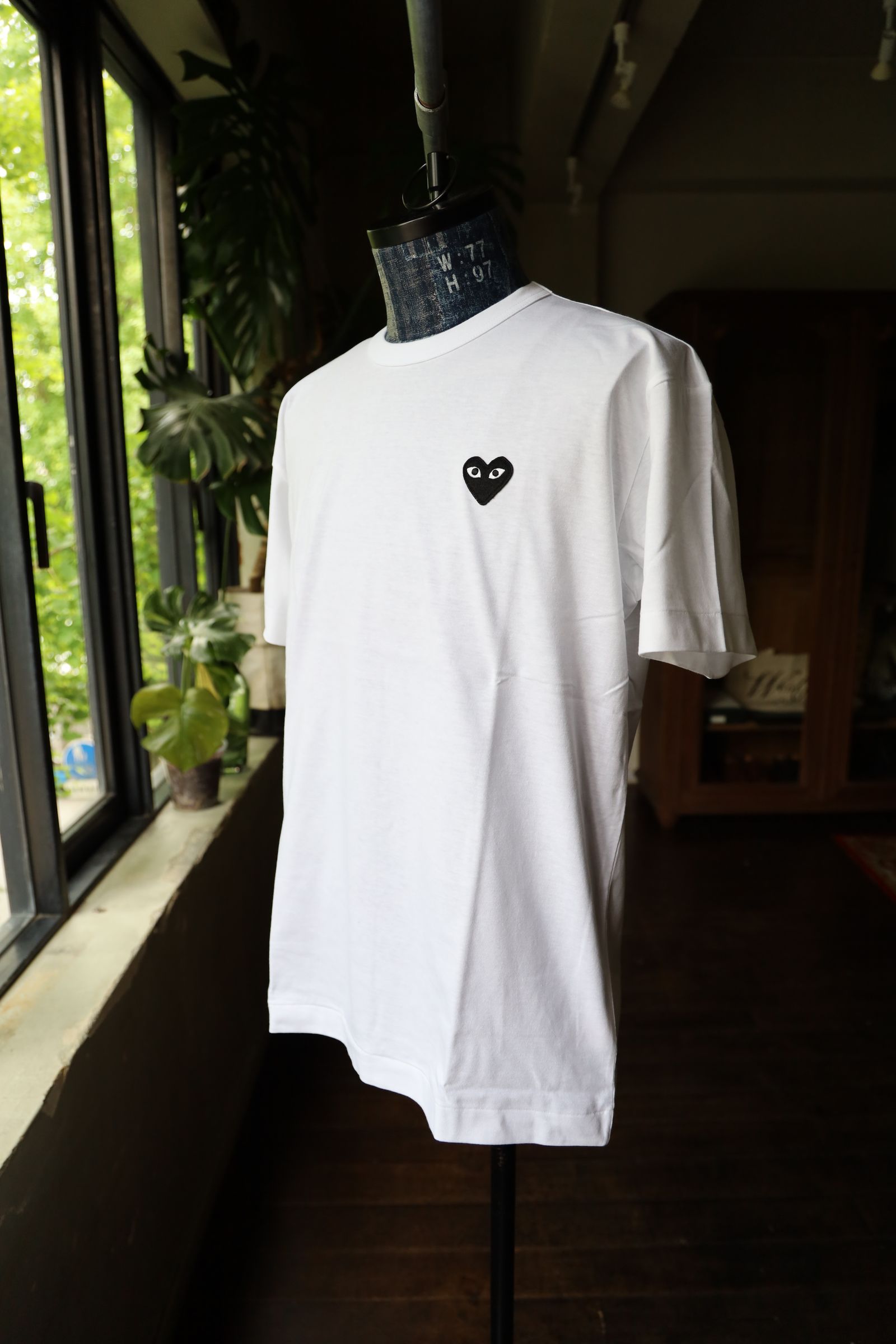 PLAY COMME des GARÇONS Tシャツ 白 Mサイズ PLAY COMME des GARCONS（プレイコムデギャルソン）Tシャツ