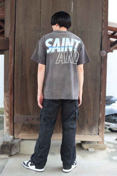 セントマイケル×WIND AND SEA SS T-SHIRT(SM-A21-0000-062) style.2021.8.28. 8月28日発売