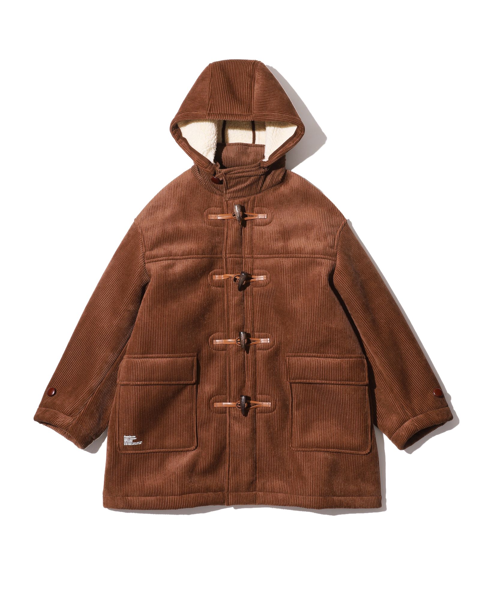フレッシュサービス SHERPA CORDUROY DUFFLE COAT(FSC254-10064)BROWN☆11月22日(土)発売！