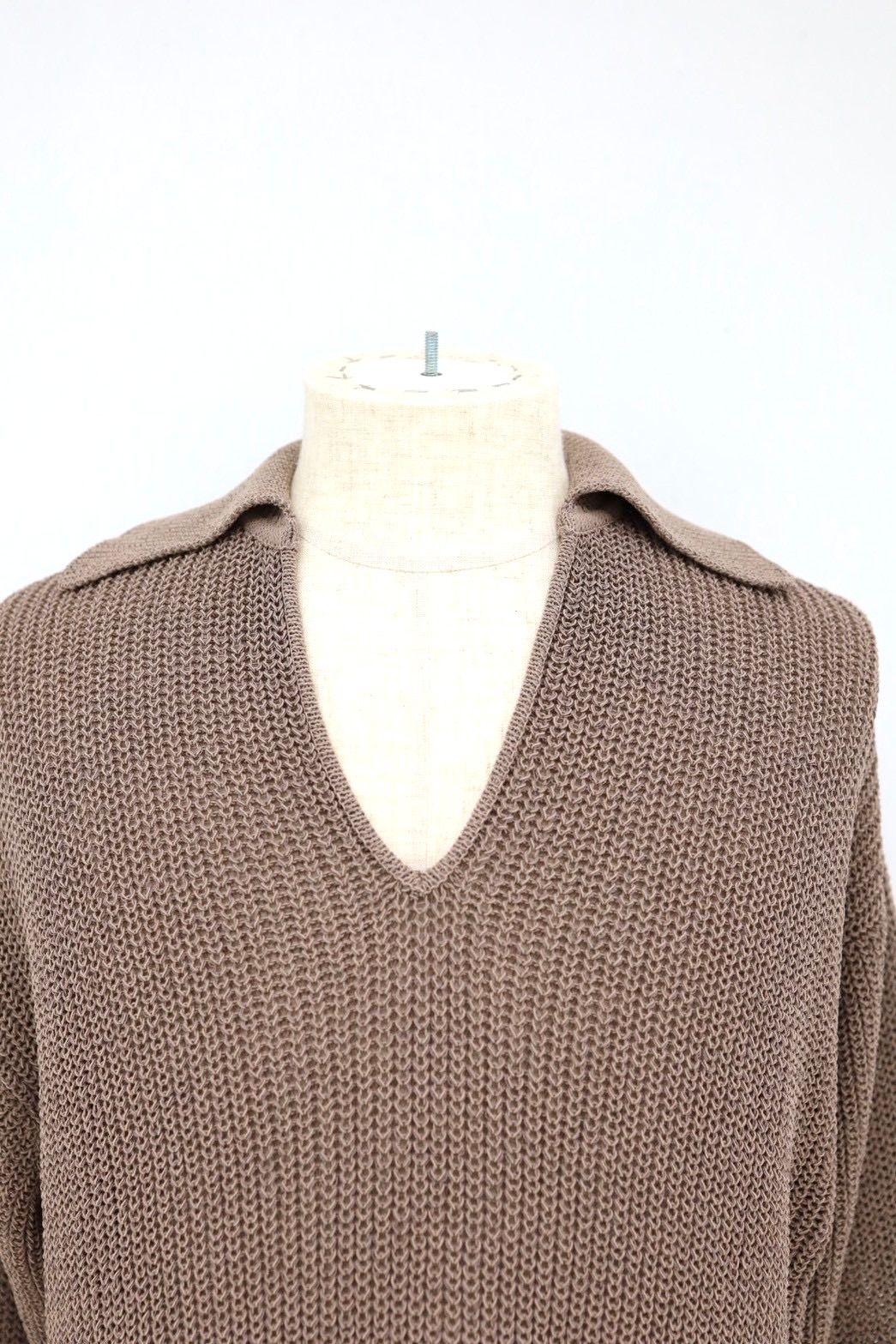 グラフペーパー Women's 26SS  Coiled Wool Nyion Skipper Knit(GL261-80436)TAUPE☆2月28日(土)発売！