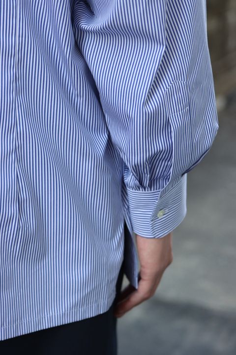 Graphpaper High Count Broad Stripe Regular Collar Shirt style.2022.12.10