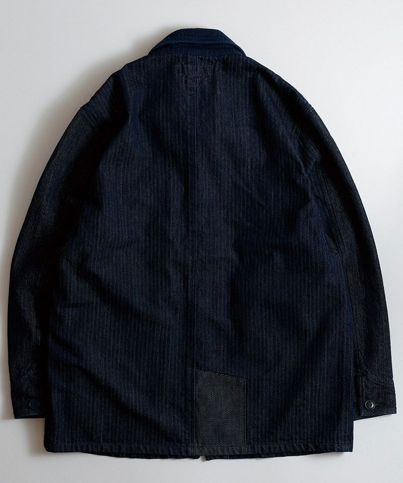 ファンダメンタル デニムシャツ COVERALL JACKET RINSE(FA25JK31R)INDIGO☆新作発売！