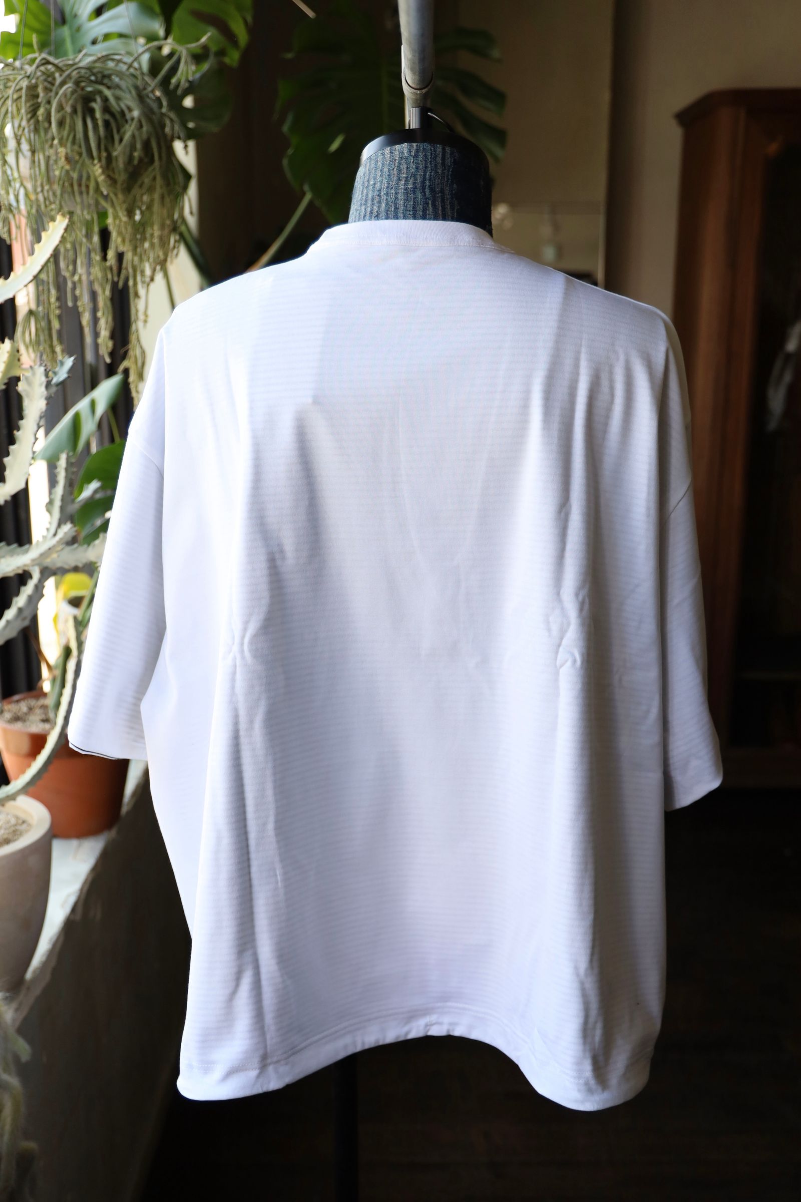 イズネス25SS REVERSIBLE BALLOON BORDER T-SHIRT(1007SSCST05)WHITE×NAVY border