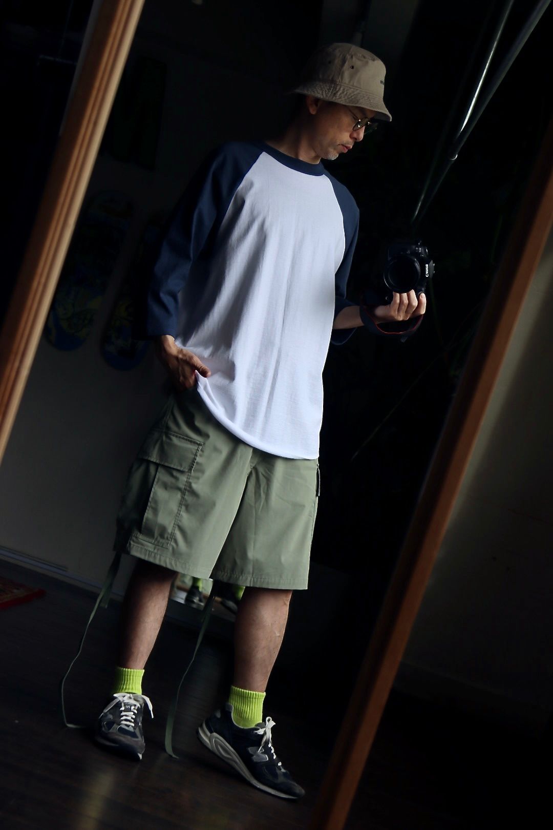 FreshService MICRO TYPEWRITER CARGO SHORTSスタイル