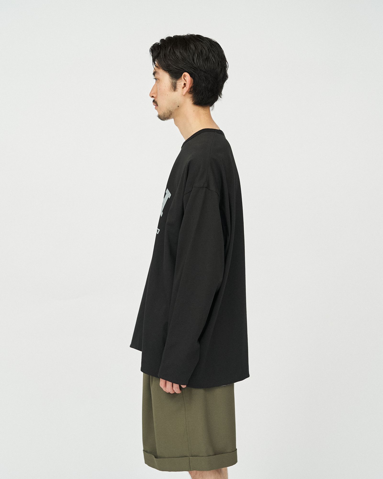 フレッシュサービス REVERSIBLE L/S TEE (FSC252-70041)BLACK