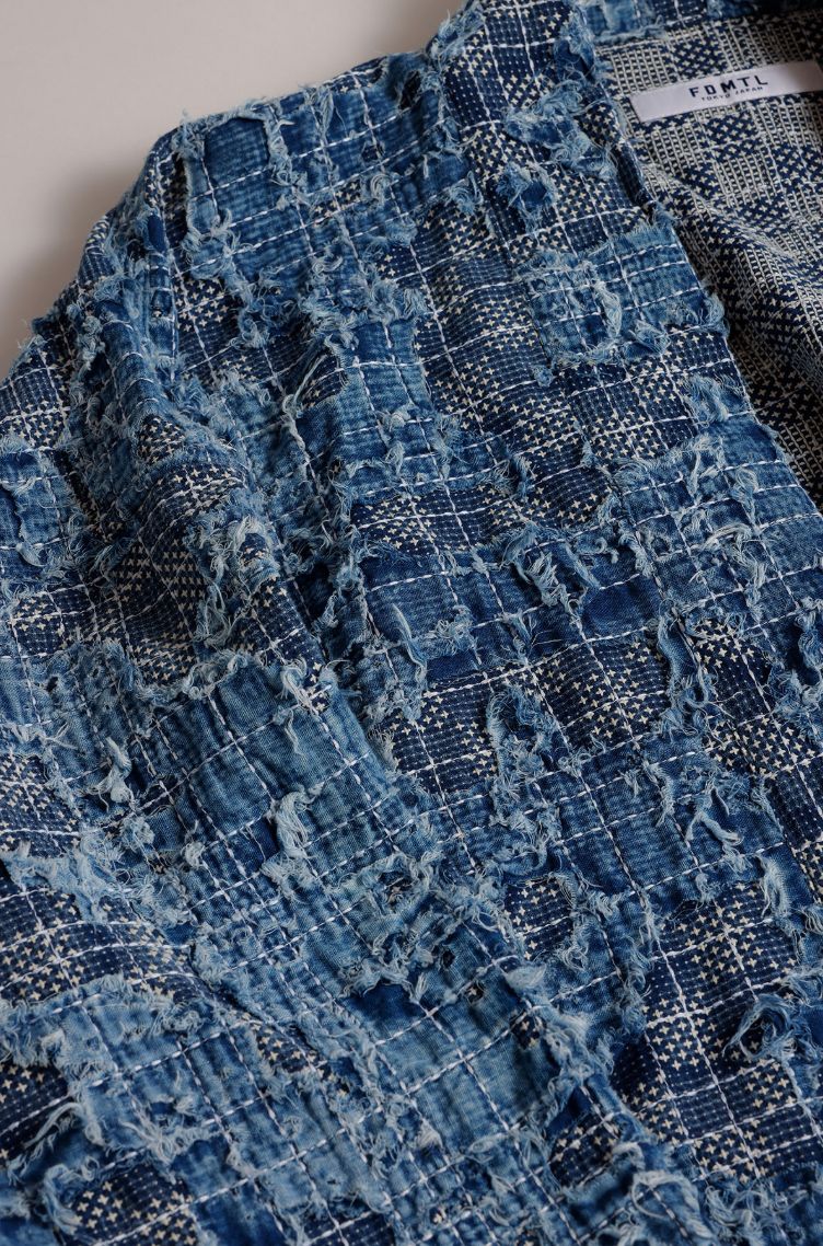 ファンダメンタル デニムジャケットBORO SASHIKO HAORI JACKET (FA25/SPFD11)INDIGO