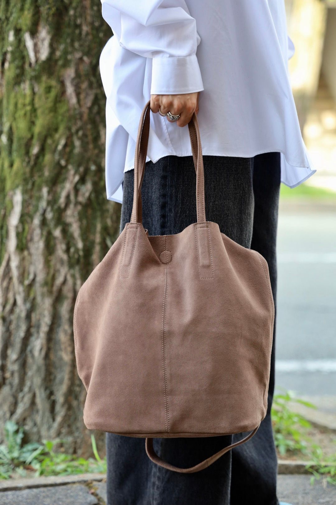 Morphee / モルフェトートバッグ 3WAY MIDIUM TOTE(SHORT)SUEDE [ELEPHANT]☆新作発売！