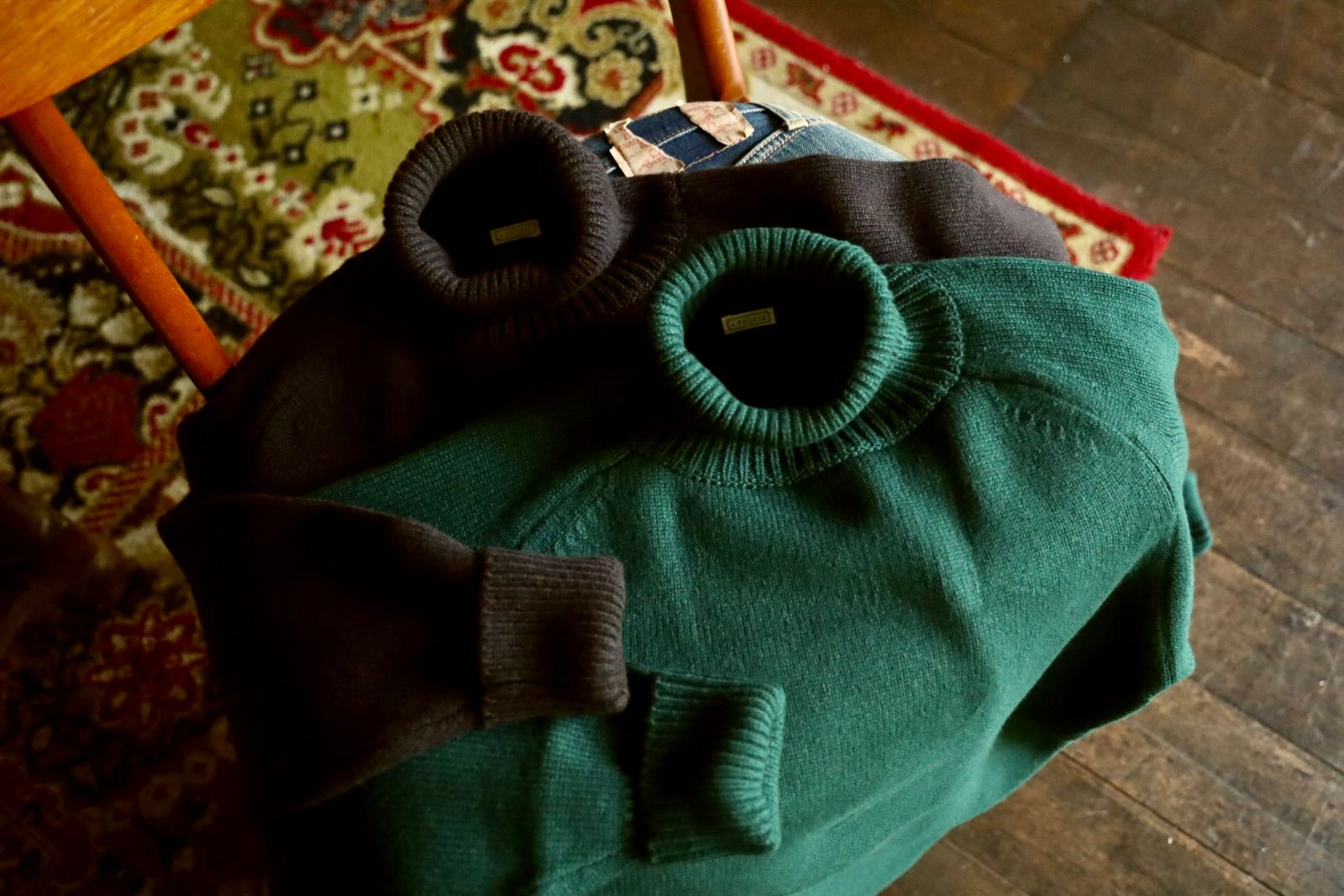 アプレッセ Turtleneck Sweater(24AAP-03-10K)GREEN