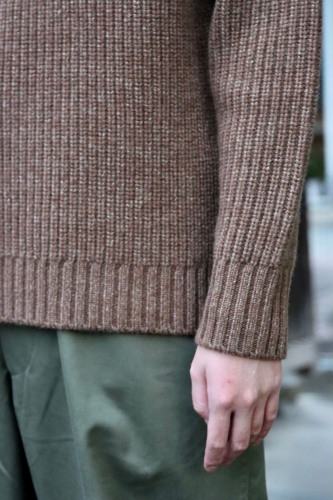 A.PRESSE  Fisherman Pullover Sweater(21AAP-03-01M)BROWN style