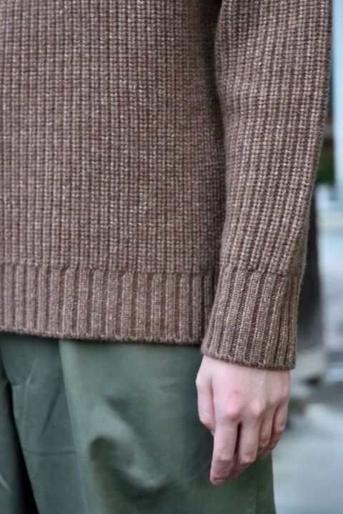 A.PRESSE  Fisherman Pullover Sweater(21AAP-03-01M)BROWN style
