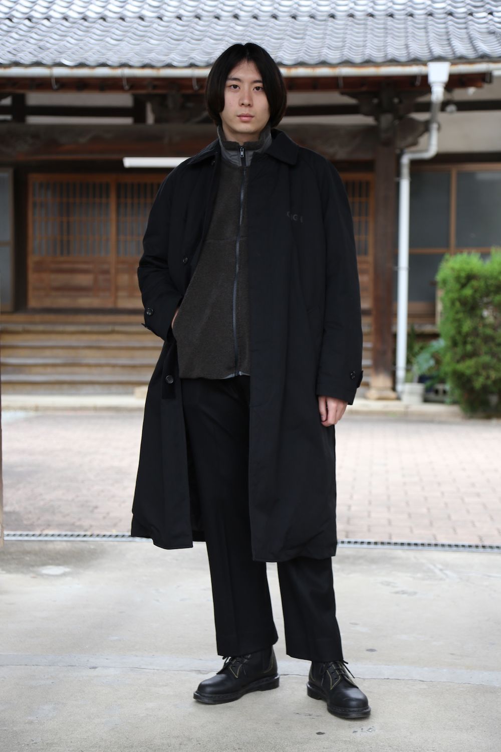 COMME DES GARCONS HOMME 新作CdGH綿ナイロンウェザーコート style 